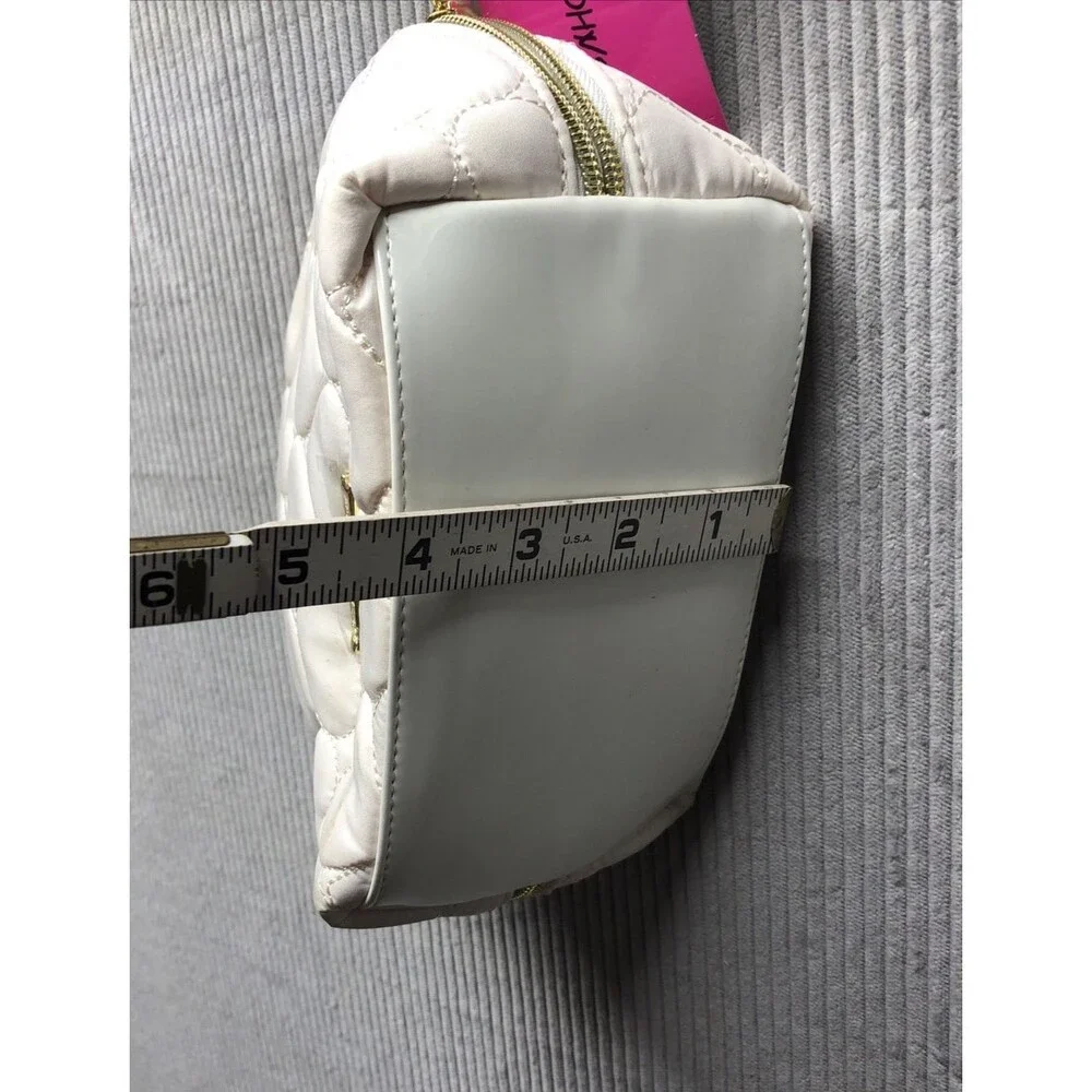 Betsy Johnson Cosmetic Bag White Coffee Cup NWD